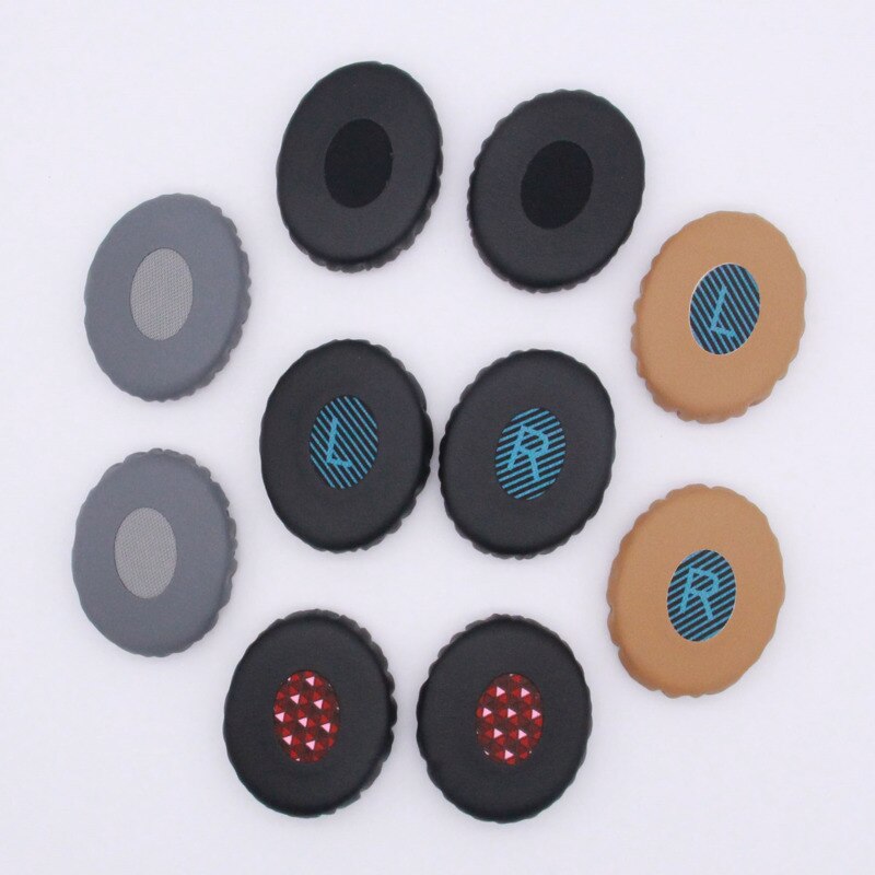 Almofadas de couro macio para bose oe2 oe2i fones de ouvido substituição almofadas de almofada de memória espuma esponja para extra conforto earmuffs