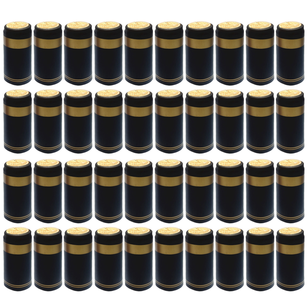 100Pcs Krimpkous Capsules Wijn Fles Capsules Wijn Krimpkous Cap Wijn Krimpfolie Wrap Voor Rechte Mond Fles (Rood,: WHITE
