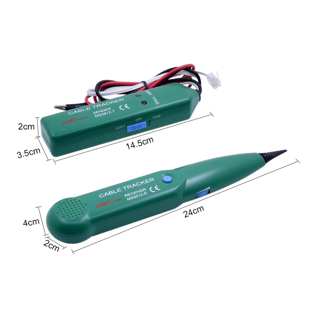 AIMO Frau6812 Kabel Tester für UTP STP Katze5 Katze5E Katze6 Katze6E RJ45 LAN Netzwerk RJ11 Telefon Draht Tracker diagnostizieren Ton Bausatz Beutel