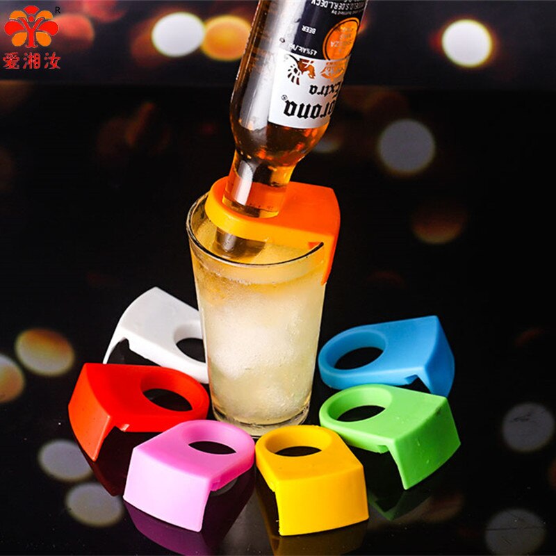 Aixiangru–boucle de bouteille de Cocktail en plastique,porte-bouteilles de vin sur tasse en verre,porte-bouteille de bière, outils de Clip de Bar 1 pièce