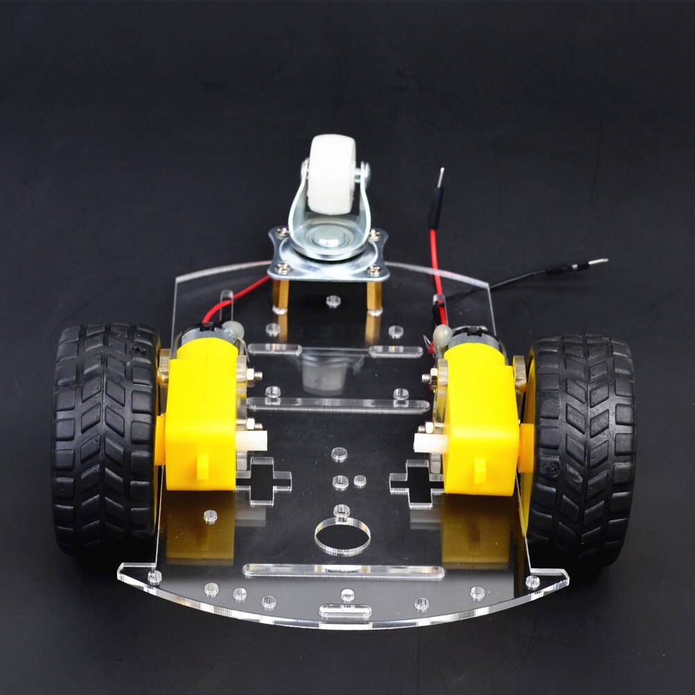 2WD Smart voiture châssis acrylique universel roue voiture avec encodeur de vitesse TT moteur pour bricolage télécommande RC Robot jouet châssis Base