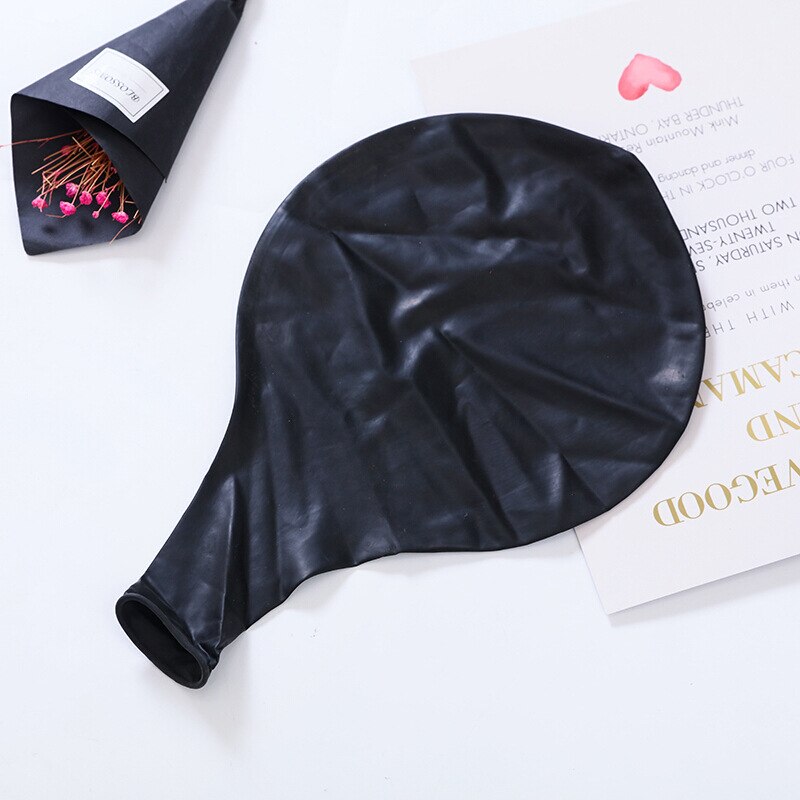 1 Pcs 36 Inch Kleurrijke Grote Latex Ballonnen Helium Inflable Blow Up Giant Ballon Bruiloft Verjaardag Ballon Decoratie: black