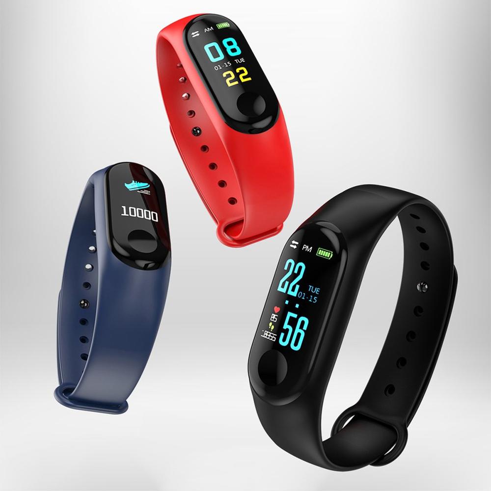 Waterproof Pedometer M3 Smart Bracelet Message Remind health Monitoring Sport Wrist Band Wristband Watches