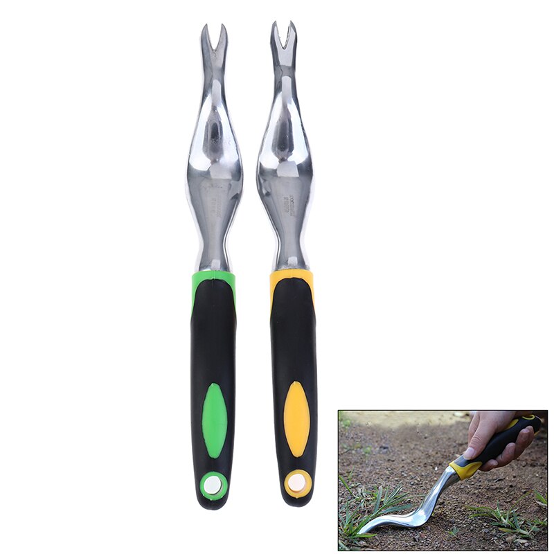 Weeder Fork Dig wild vegetable farmer puller Heavy Duty Hand Weeder Garden Weeding Removal Cutter Tools with Ergonomic Handle