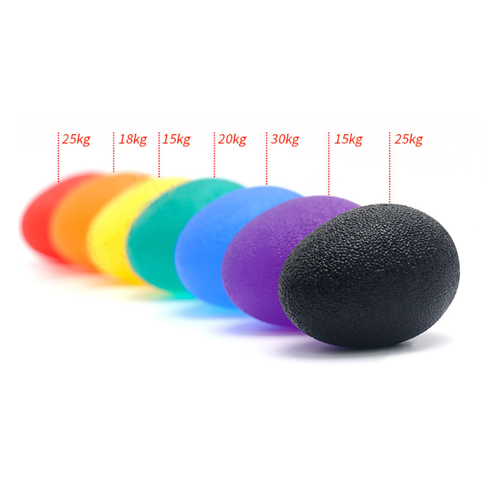 Silikon Quaddel Silikon Hand Griff-Ball Ei Männer Frauen Fitnessstudio Fitness Finger Schwere Trainer Stärke Muskel Erholung Greifer Trainer