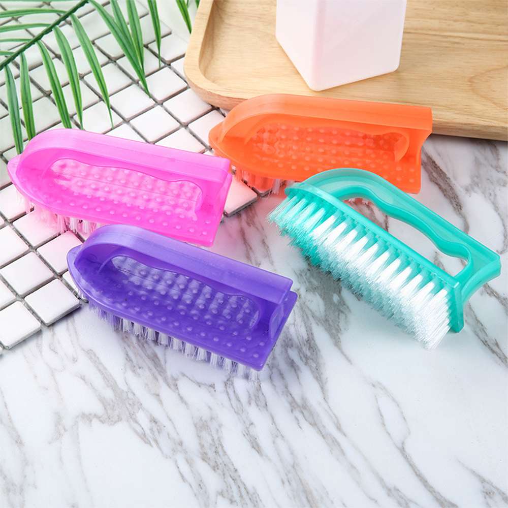 Spazzola per bucato in plastica resistente, setole rigide per vestiti, scarpe, pulizia del pavimento, strumento di lavaggio portatile multiuso per uso domestico