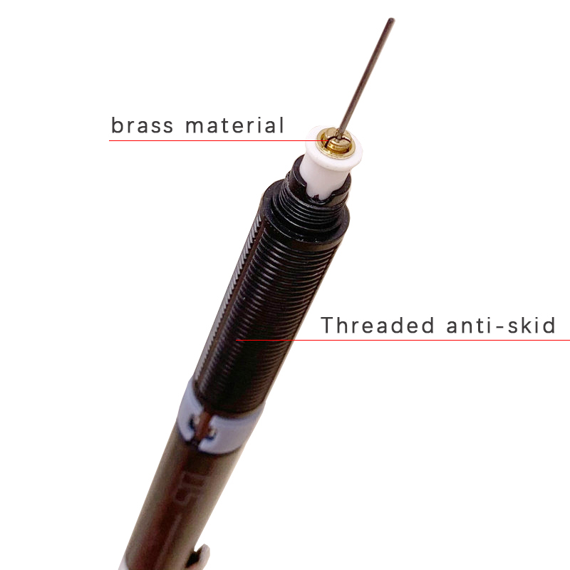 Lápiz mecánico con juego de cables, lápices automáticos para estudiantes con de borrador, suministros de escritura y pintura escolar, 0,3/0,5/0,7/0,9mm