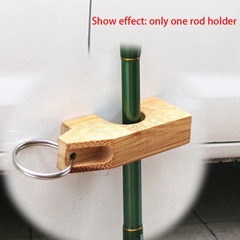 1 pièces Lot Portable bambou mouche pêche magnétique canne garde canne à pêche support