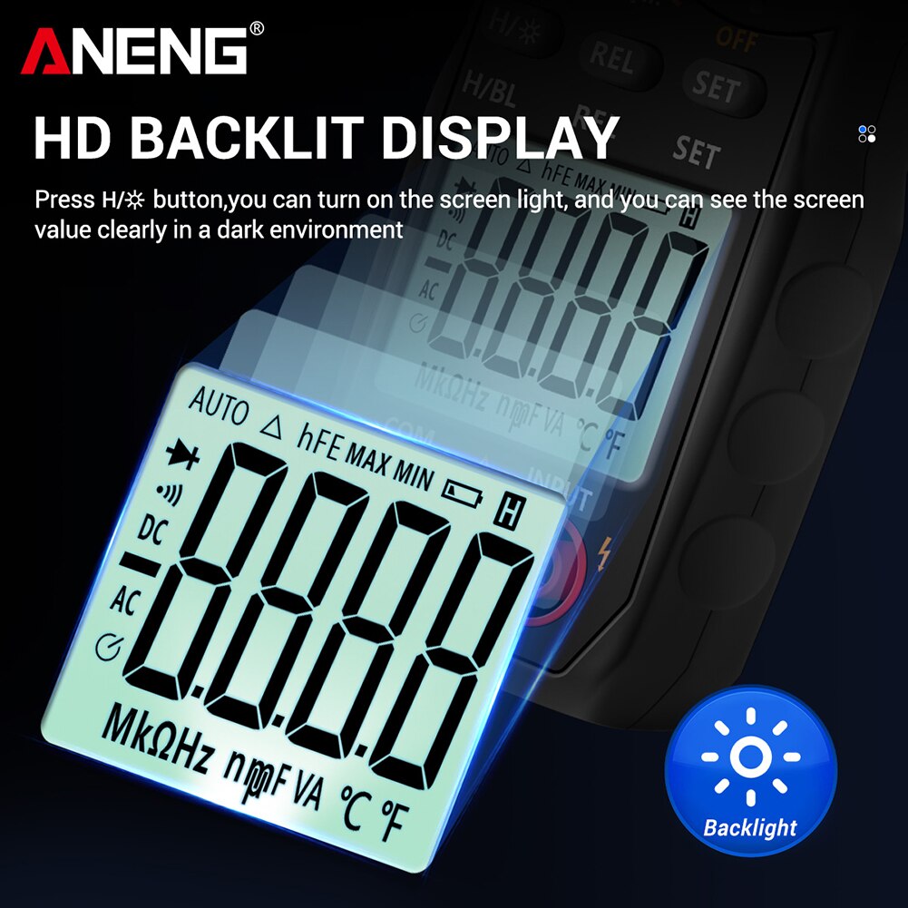 ST201 Digital Clamp Multimeter Resistance ohm Tester AC DC Clamp Ammeter Transistor Testers Voltmeter d Contact lcr meter