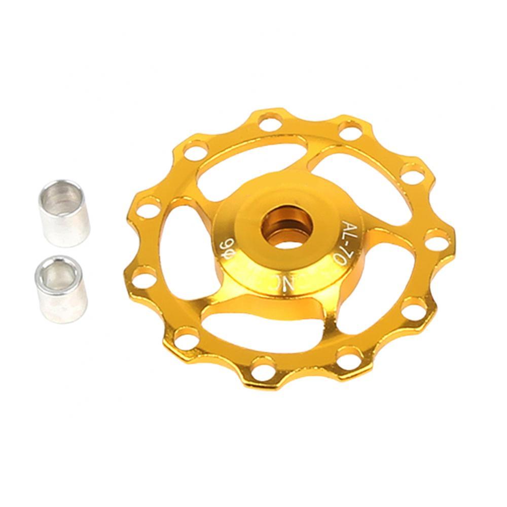 Rear Derailleur MTB Replacement Aluminum Alloy Road Bike 11T/13T Guide Cycling Wheel Pulley Bicycle Accessories Parts: Golden 11T