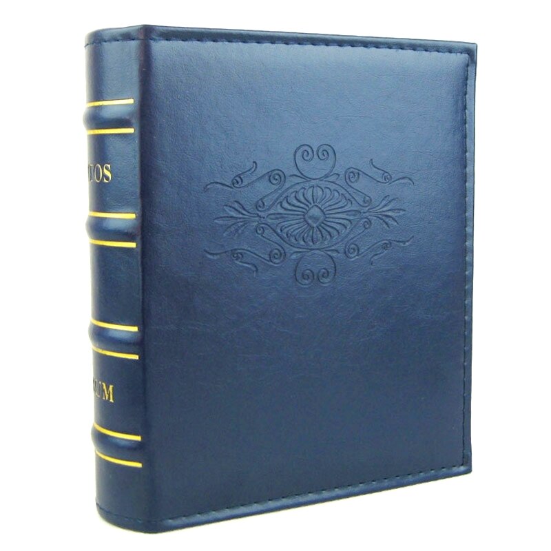 Album Insert-Type Family Album 5-Inch Leather Surface Photo Album 200 Children Baby Growth Album: Burgundy