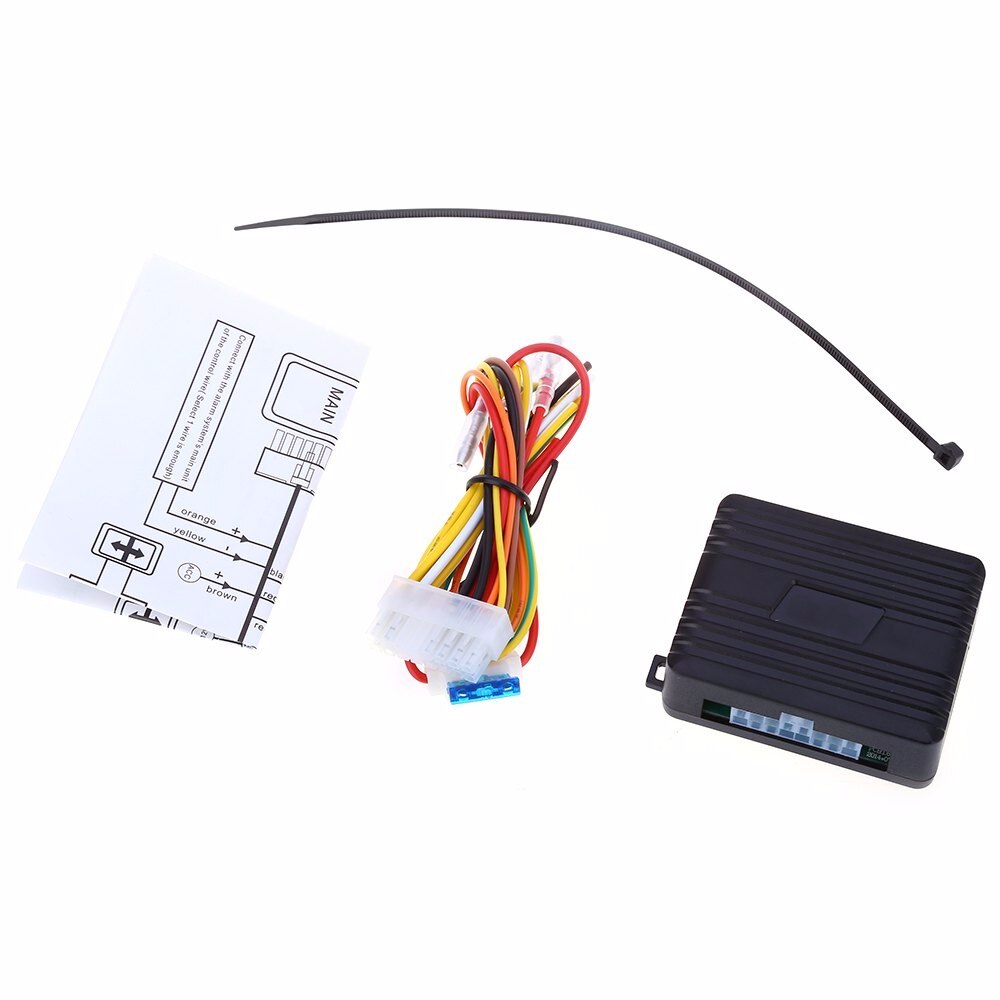 Universal Car Alarm Systems Car Window Roll up Closer for 4 Doors Auto Close Windows Car Alarm Module Protector