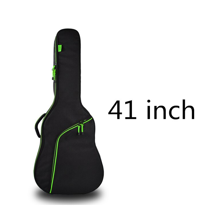 Funda de guitarra espesar gente portaaviones Balladry de cuerdas de acero acústica clásica 35 36 38 39 40 41 caso mochila accesorios llevar trabajo: 40 41 inch green
