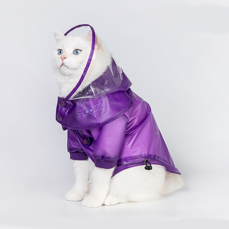 Chubasquero para perros, ropa para la lluvia, mono impermeable para cachorros, chaqueta con capucha pequeña, disfraz, paraguas, Bulldog Francés, abrigo para mascotas