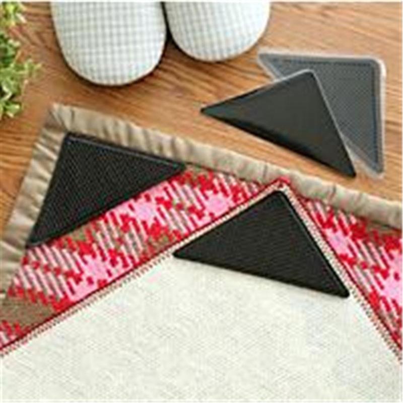 Thuis Vloerkleed Tapijt Mat Grijpers Zelfklevende Anti Slip Herbruikbare Wasbare Siliconen Grip Sticker Pads