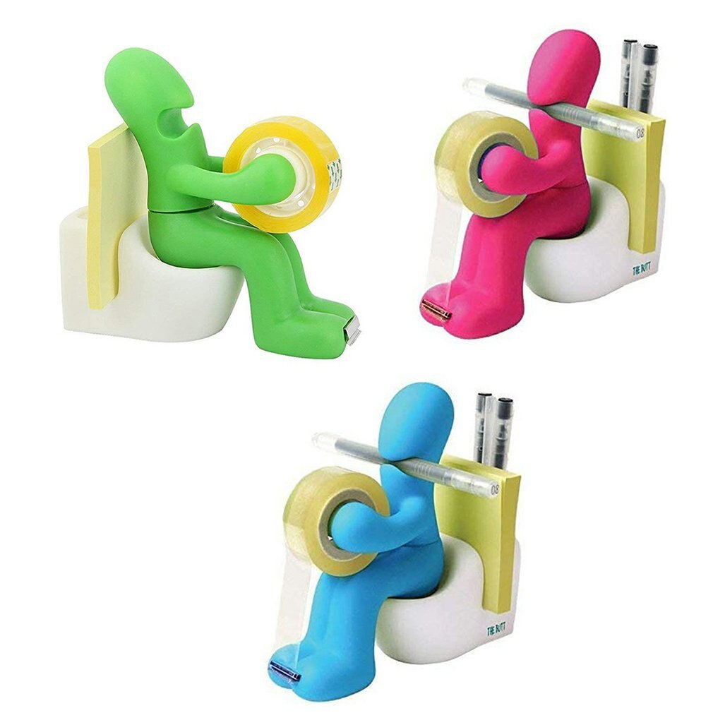 Tape Dispenser and Supply Station Funny Accessory for Office Home or School Adhesive Tape Holder Cool