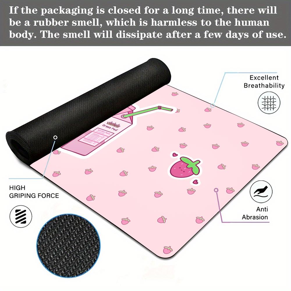 Pink cute keyboard pad Mouse Pad non-Slip rubber base Desk Mat with Stitched Edges pc accessories Gaming mat Extended pad