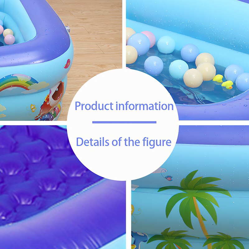 130Cm Pvc Opblaasbaar Zwembad Bad Voor Kids Kinderen Familie Zomer Outdoor Water Zwemmen Speel Centrum Speelgoed