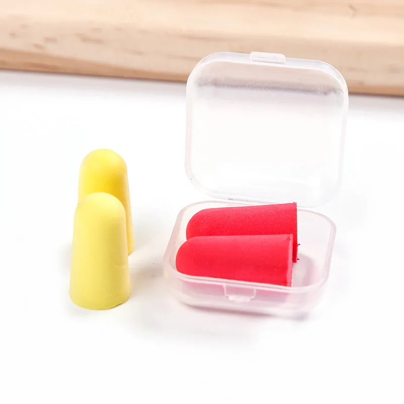 1PCS Oordopjes Ruisonderdrukking Slaap Anti Annuleren Muziek Geluidsisolatie Oordopje Bescherming Schuim Slapen Herbruikbare Oordoppen