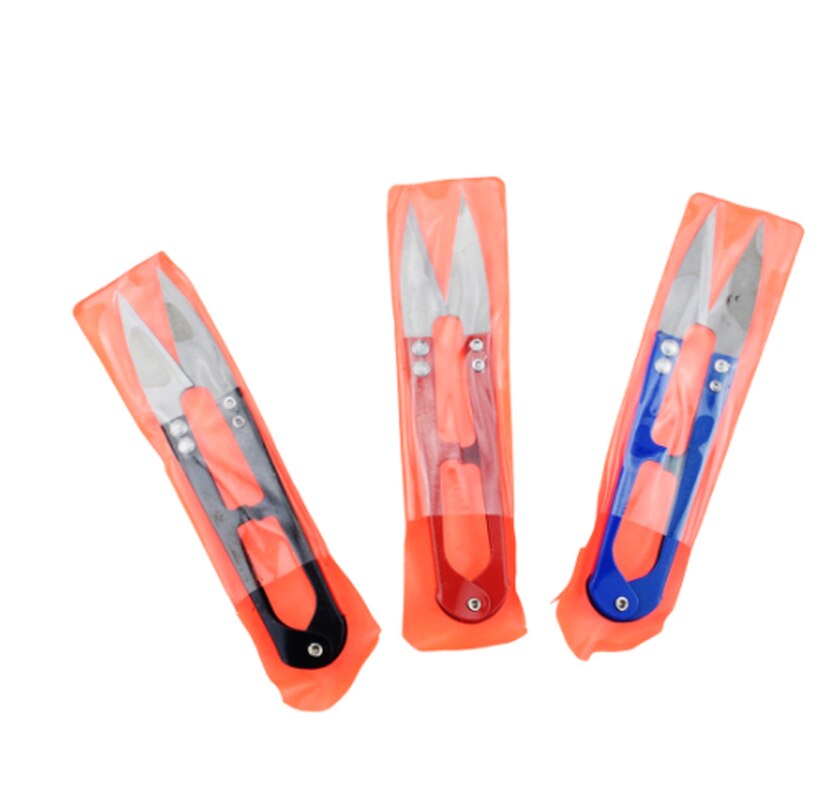 1Pc Multicolor Trimmen Naaien Schaar Tangen U Vorm Clippers Garen Rvs Borduurwerk Ambachtelijke Schaar Tailor