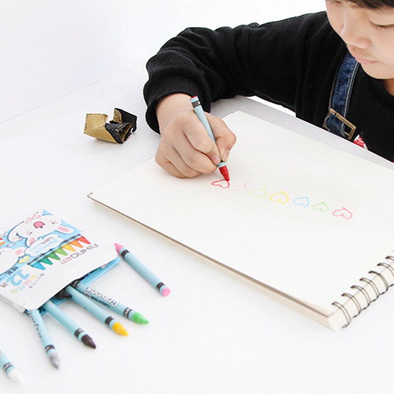 8 12 24 Colors Cute Crayons Drawing Pastel Pack Colorful Stationery Kids School Students Supplies Material H6890
