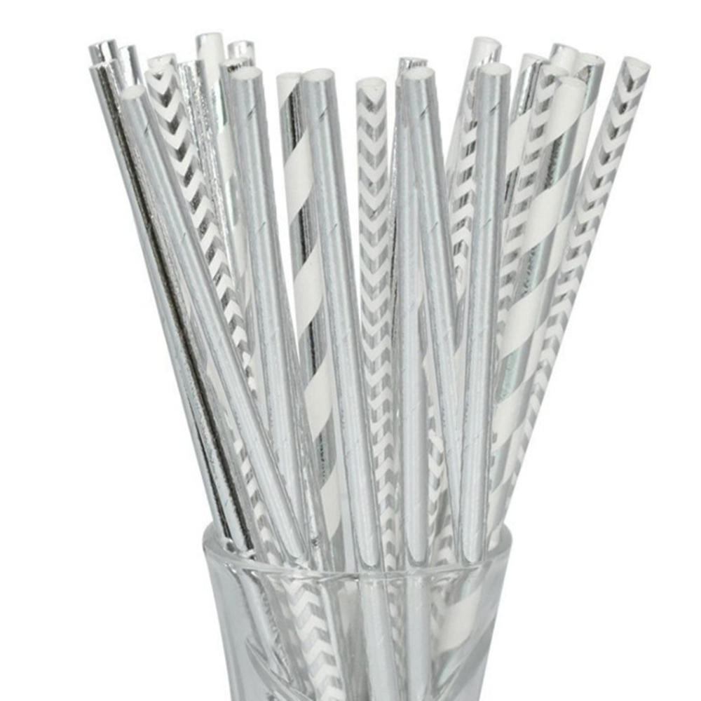 25Pcs Disposable Drinking Straw Eco Friendly colorful Paper Straw For Birthday Festival Decorations Drink Supplies: 7