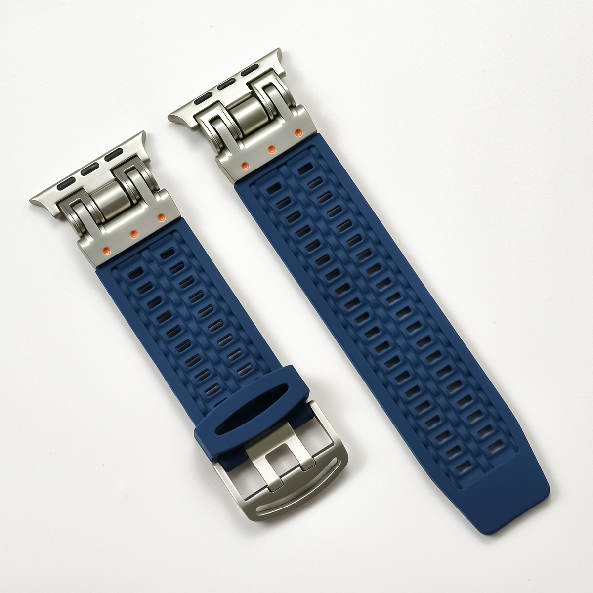 Sports silikone rem til apple watch ultra 2 49mm 45mm 44mm 42mm blød gummirem til iwatch serie 9 8 7 6 5 4 se herrearmbånd: Guld