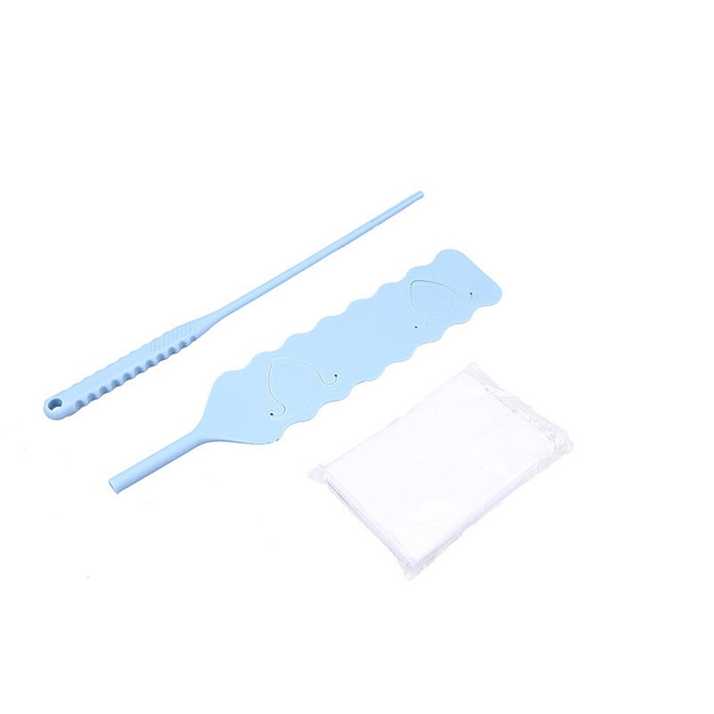 Handige lange reinigingsstofborstelset, handvat, platte kop, reinigingsborstel met vliesstof, flexibele band, stoffer: B
