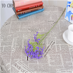 Yo cho diy bröllop bukett plast konstgjorda barnbarn bröllop håll blomma vita brudbukett brudtärna tillbehör: Lila