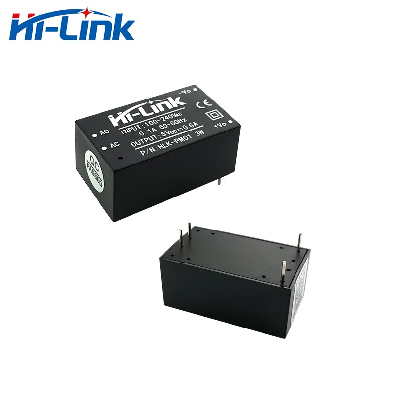 Ücretsiz kargo yeni Hi-Link ac dc 5 v 3 w mini güç kaynağı modülü 220 v İzole güç anahtarı modülü kaynağı HLK-PM01