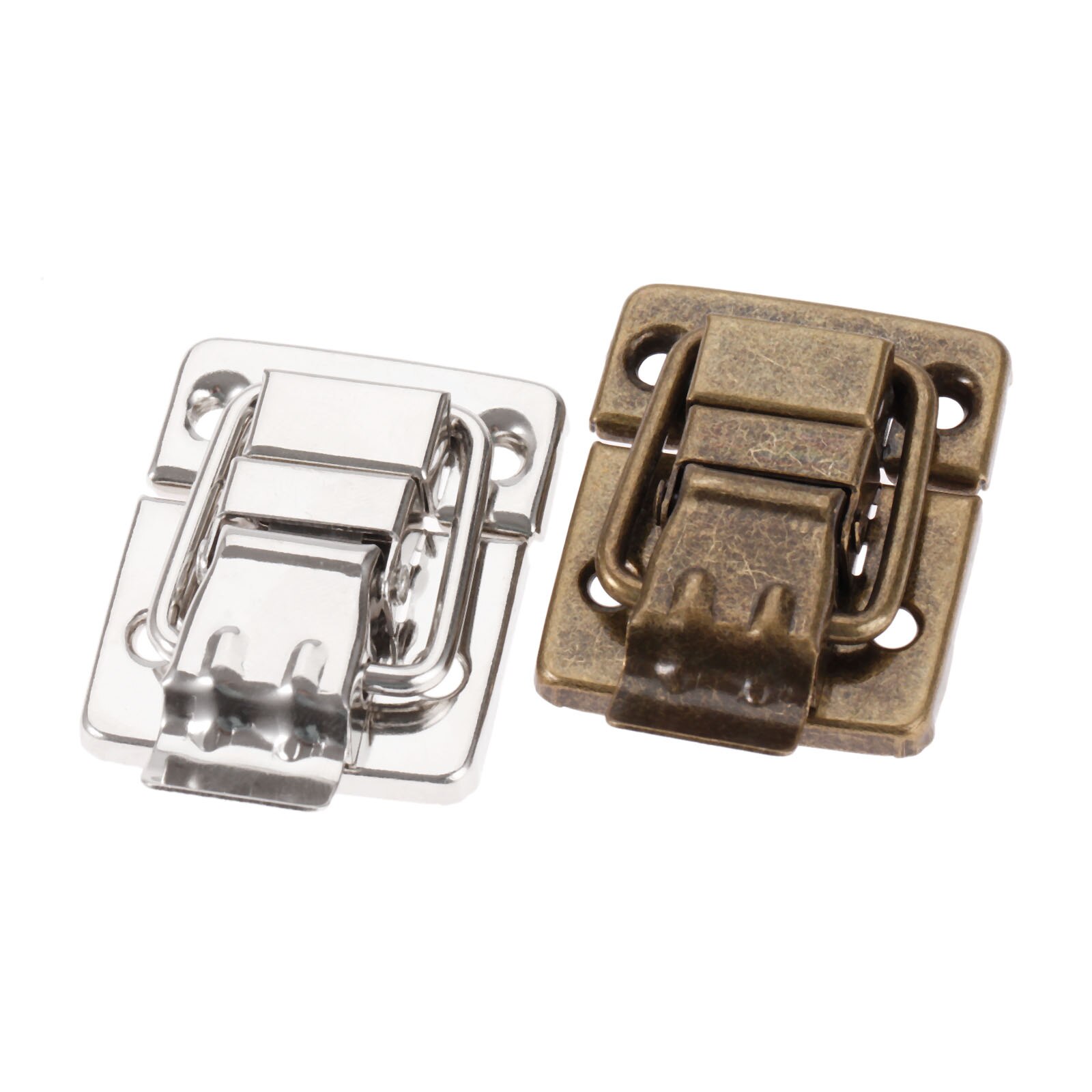 1Pcs 30*36mm Jewelry Wood Box Toggle Latch Hasp Drawer Latches Decorative Suitcases Buckle Clasp Furniture Hardware