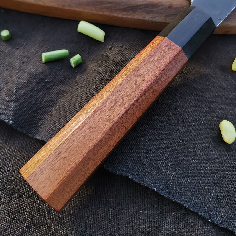 Fangzuo japanske kokknive håndlavede kiritsuke kniv køkken køkkenredskaber træskaft højkulstofsmedning