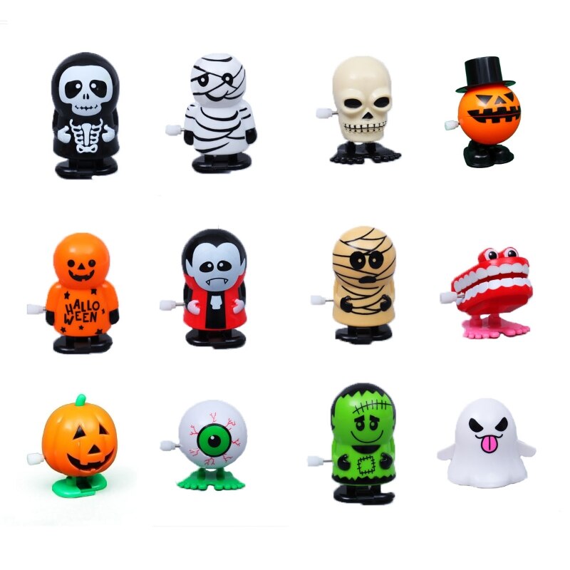 12 pakke oprulningslegetøj til halloween diverse nyheder til hoppe og gå urværkslegetøj halloween festgaver til børn
