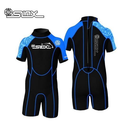 SLINX neoprene 2mm wetsuit for boy girl swimming wetsuit children diving suit shorty wetsuit kids surfing suit for child