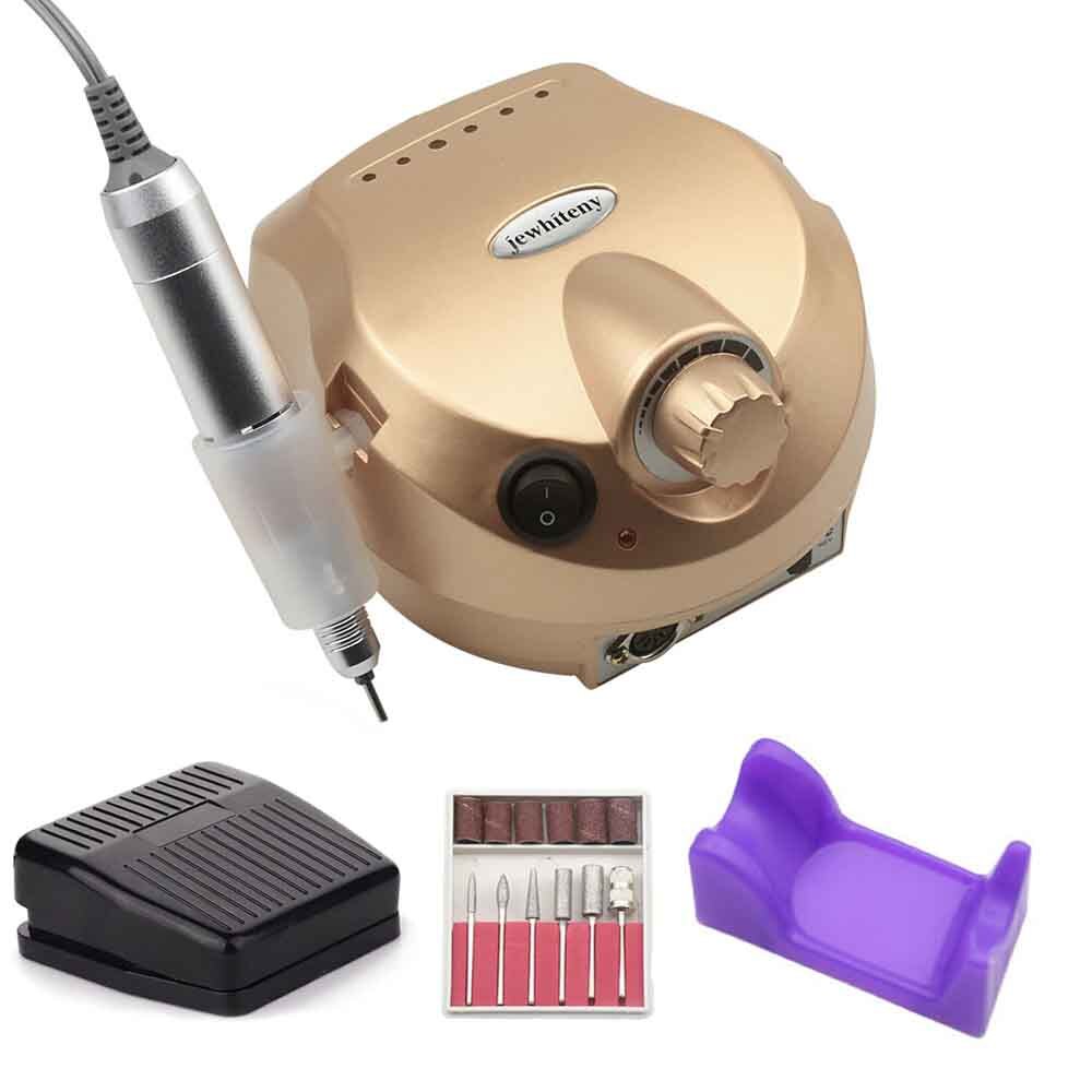 Manicure Machine 35000 Rpm Electric Nail Boor Apparatuur Voor Pro Frees Voor Manicure En Pedicure Nail File Gereedschap: gold