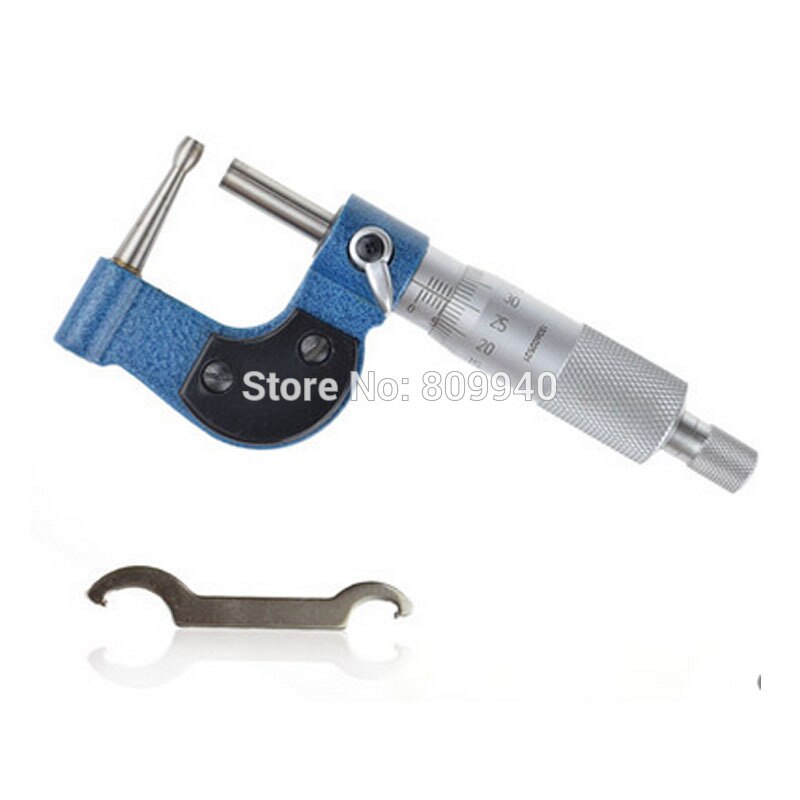 Factory Outlet 0-25mm Tube Micrometer Drum Head Thickness Micrometer Tube Wall Thickness Gauge Measuring Tools