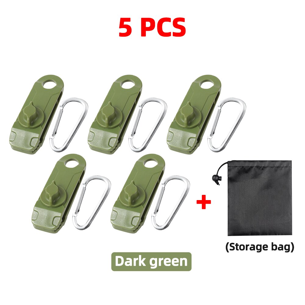 Tent Tarp Clips Luifel Dekzeil Klem Set Met Zware Lock Jaw Grip Auto/Zwembad Cover Fasteners Winddicht Outdoor Accessoires