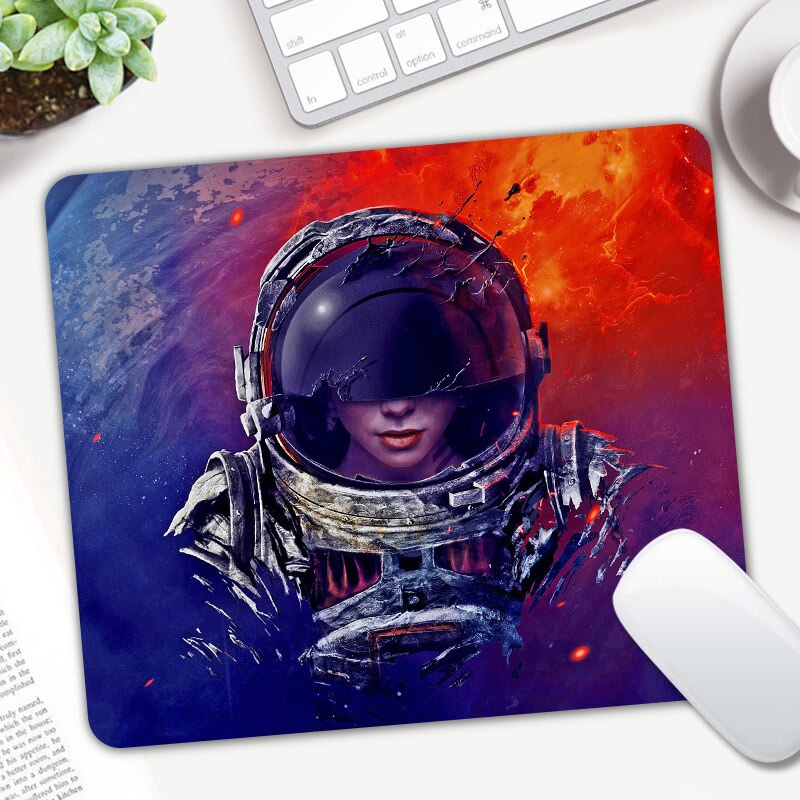 Sell Well Astronaut Pattern Small Size Pc Tablet Gamer Computer Laptop Mouse Pad Decorate Your Desk: 3 / 29x25 cm