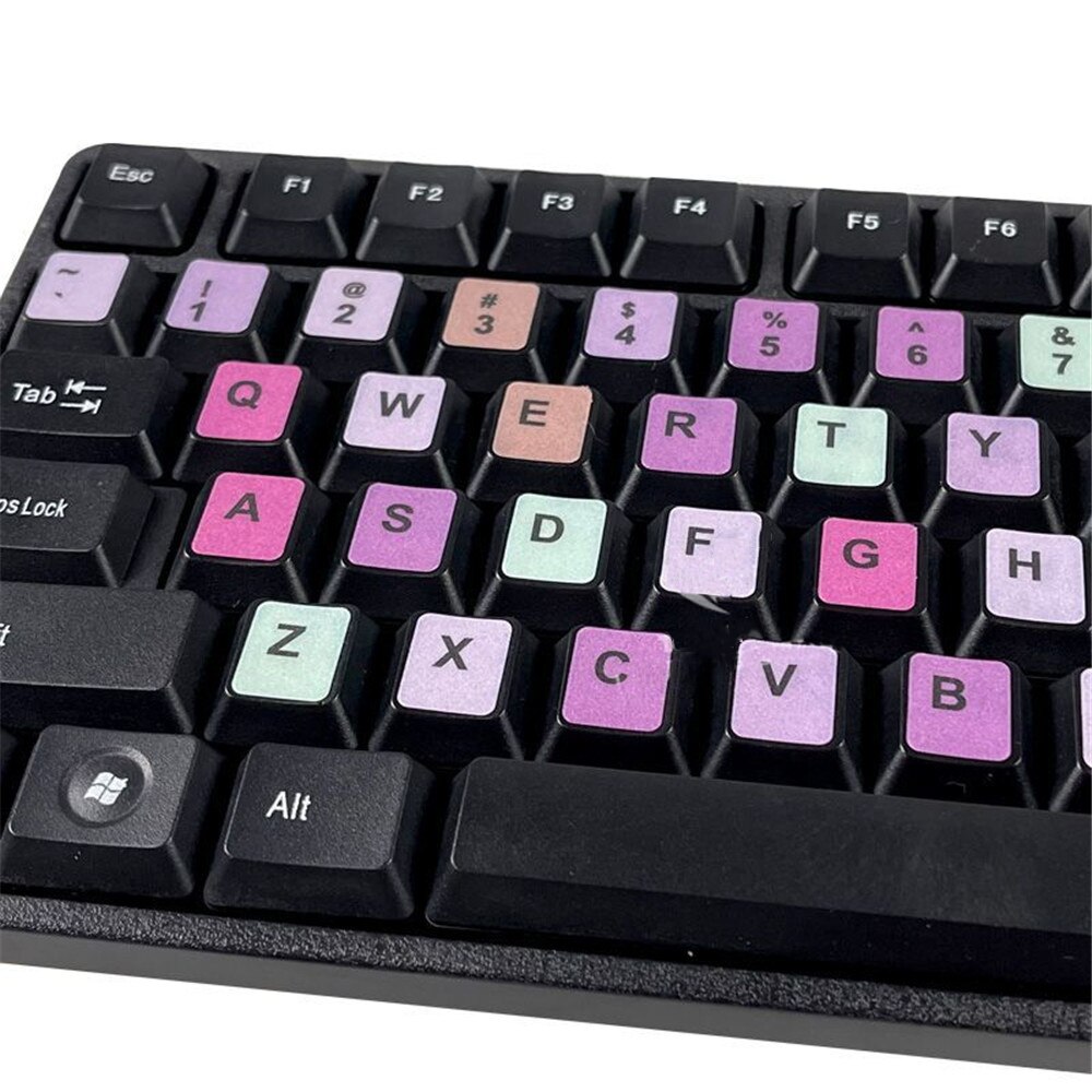 English Keyboard Stickers for Laptop Keyboards Protector Computer Button Sticker Letter Layout Keyboard Covers Office Supplies