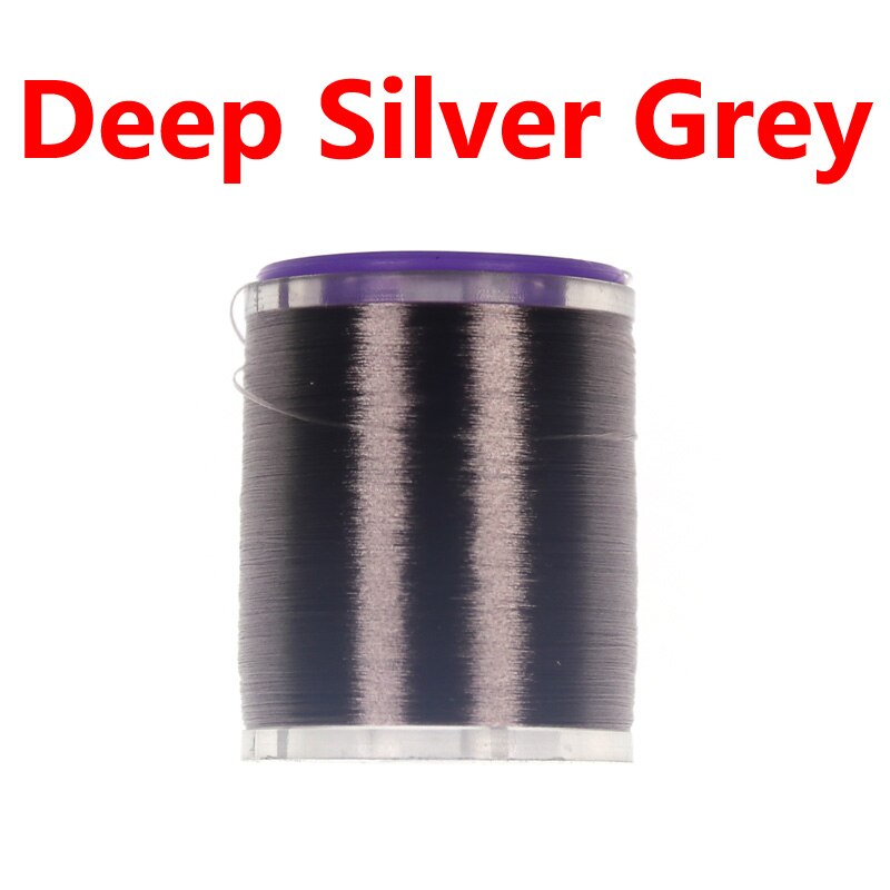 Wifreo 75D Fijne Hoge Treksterkte Vliegbindset Draad Met Standaard Spoel Spool Waxed Koppelverkoop Draad Voor Nimf Droog Natte Vliegen: Deep Silver Grey