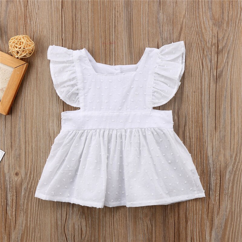 Newborn Kids Baby Girls Clothes Ruffle Top T-shirt Blouse Dress Summer Clothes Outfits 0 to 3T