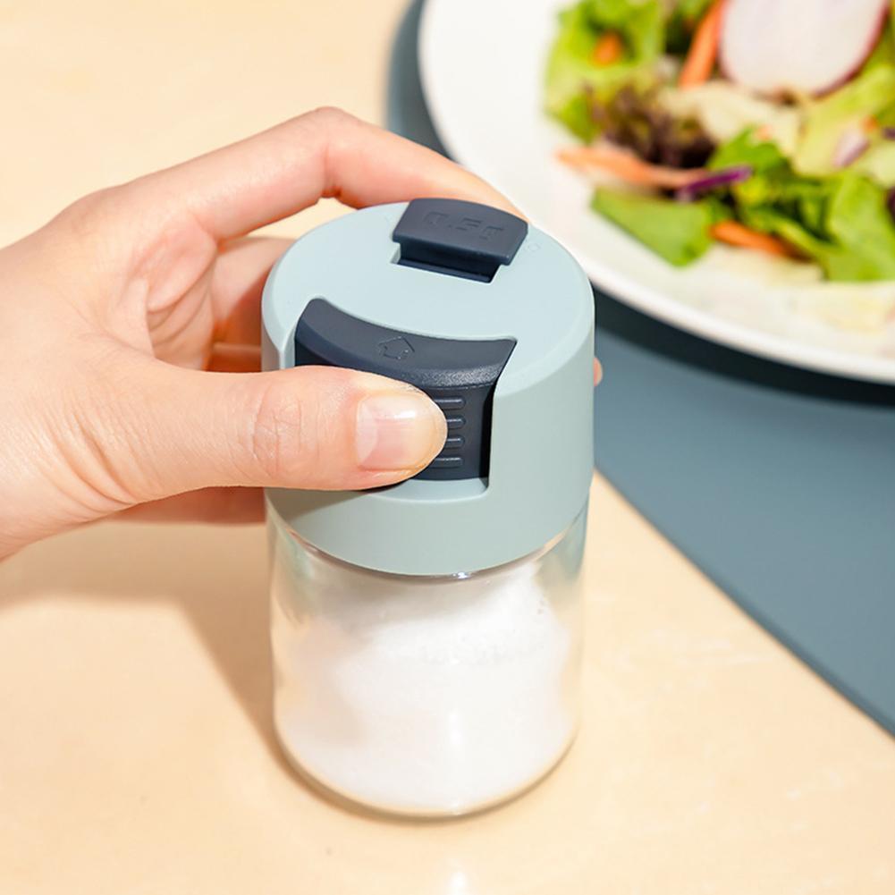 Push-type Salt Dispenser 5g Quantitative Spice Jar Seasoning Bottle Seasoning Spice Herb Storage Bottle Jars BBQ Cooking Tools