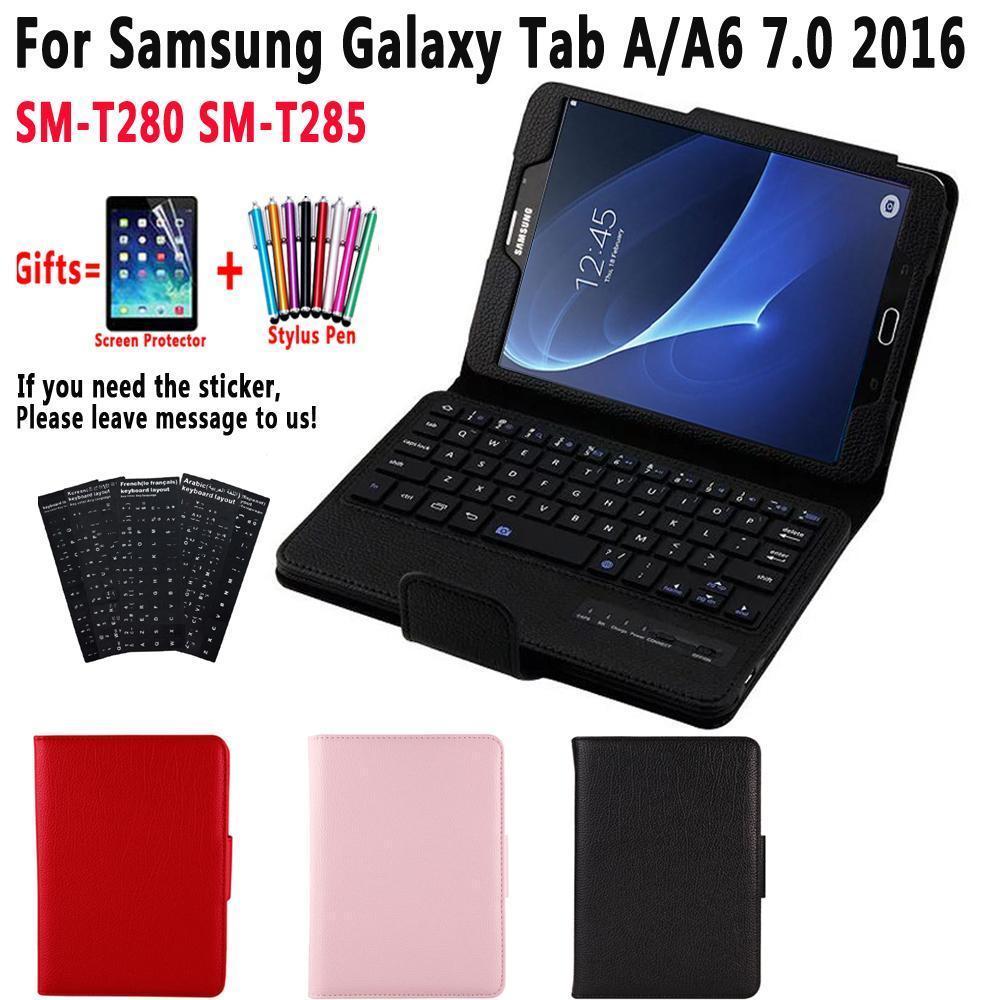 SM-T280 SM-T285 Cover Detach Bluetooth Keyboard Case for Samsung Galaxy Tab A A6 7.0 7 inch T280 T285 Case with Keyboard