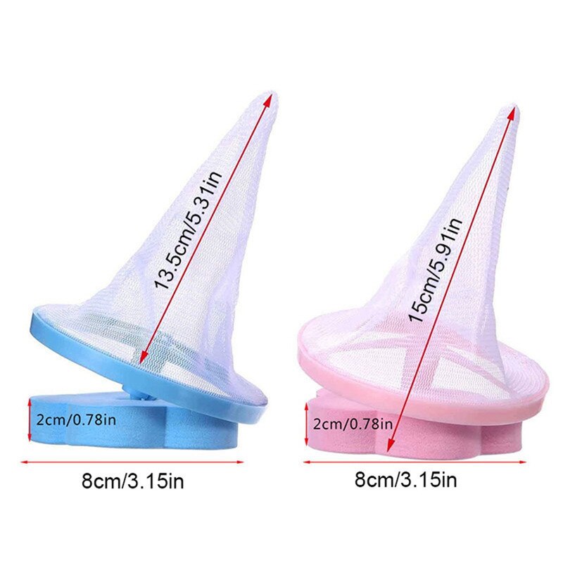 Bolsa Flotante de Lavadora para Recoger Pelusas y Pelos de Mascotas, Bola de Malla de Limpieza para Ropa y para Eliminar Cabellos