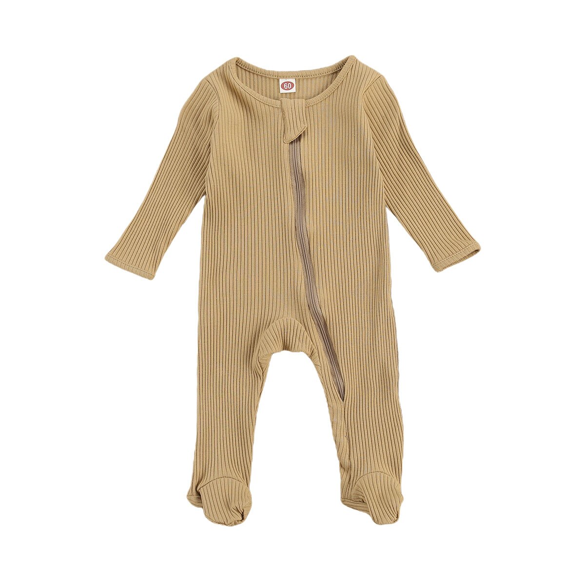 Baby & freundlicher Neugeborenen Kleinkind Baby Jungen Mädchen lang Ärmel Reißverschluss Footies Strampler Gesamt Outfit Kleidung: C / 0 zu 3M