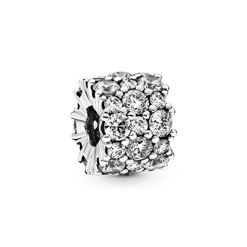 Winter 925 Sterling Silver Beads Blue Sky Sparkling Star Charms fit Original 3mm Bracelet Women DIY Jewelry: CMS1538a