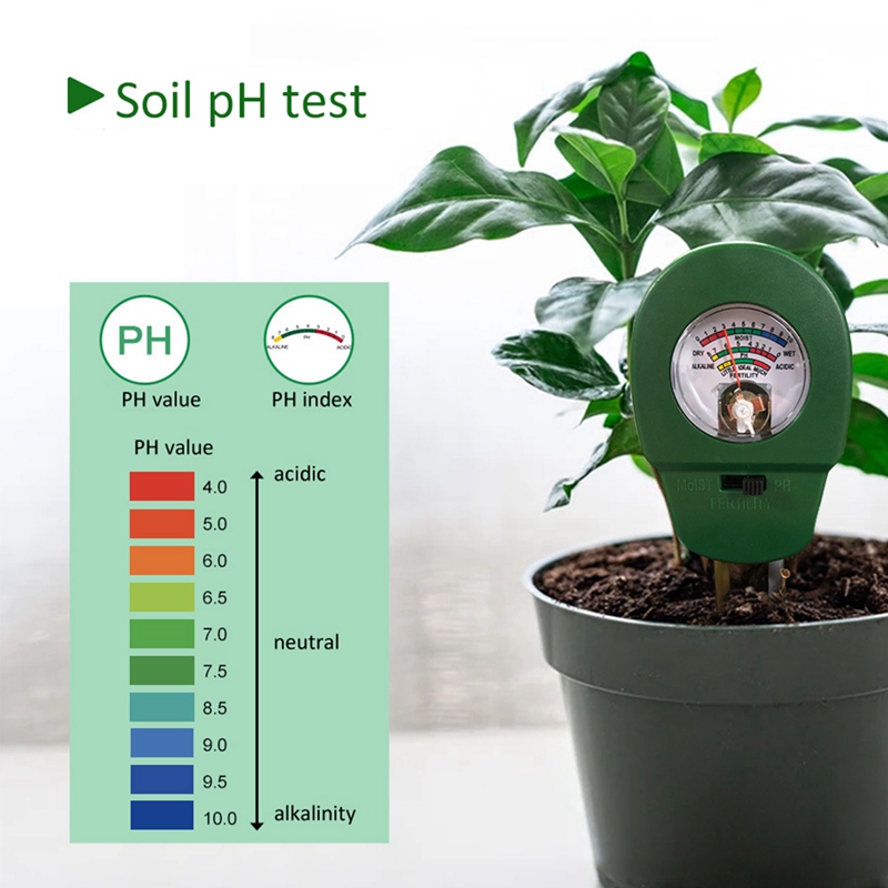 Soil PH Meter,3-In-1 Soil Moisture,Fertility,PH Tester,Gardening Tool For Plant Care,Garden,Farm,Lawn