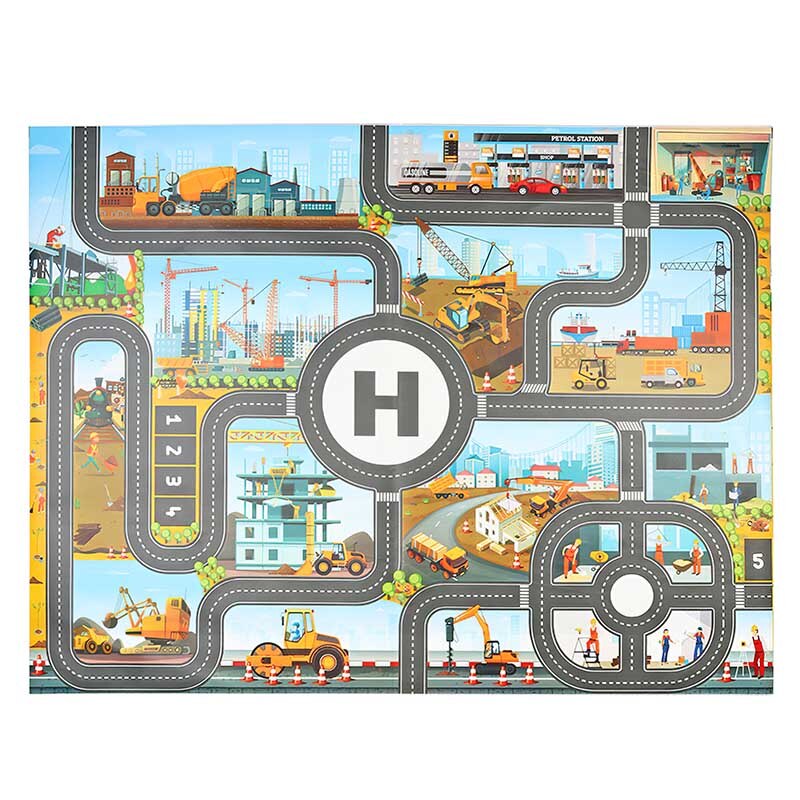 Baby speelmat speelgoed baby klimmatten gymmat kinderkleed kindertapijt mat voor kinderen speelmat puzzels tapijten autobaan mat: B