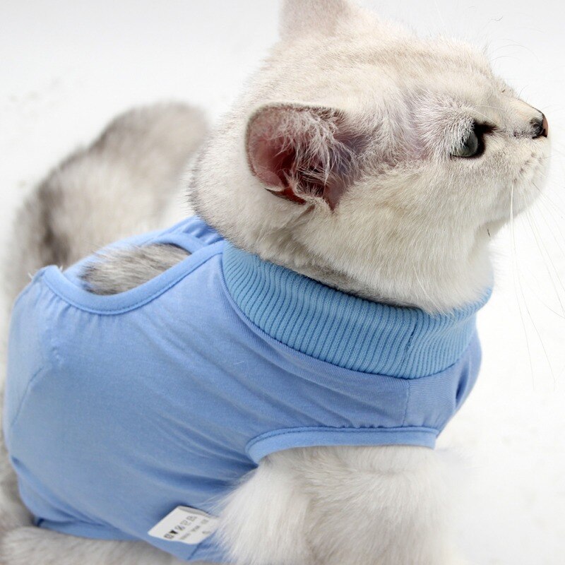 Kot domowy sterylizacja garnitur anty-lizanie elastyczna chirurgia odzież dla kotka kot oddychający fizjologiczny ochronny kombinezon odstawiający