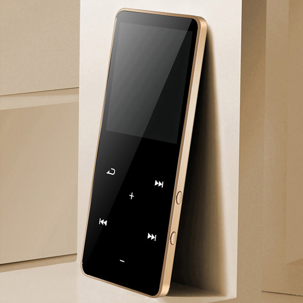 8G Lange Standby Studenten MP4 Speler Fm Radio Multifunctionele Draagbare Bluetooth Ondersteuning Tf-kaart Met Speaker Touch Sleutel Sport: Goud